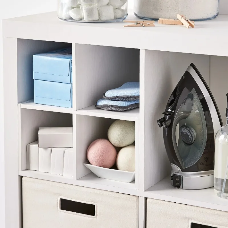 

Quad Shelf Cube Organizer Insert, White Texture. shelves . bathroom accessories