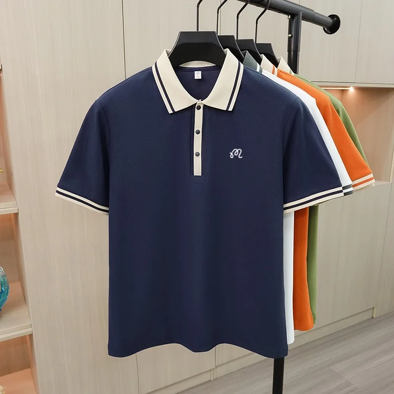 Neues Hochwertiges Herren Marken-Poloshirt Sommer Exquisiter Druck Kurzarm T-Shirt Business Mode Vielseitige Herrenbekleidung – Detail 10