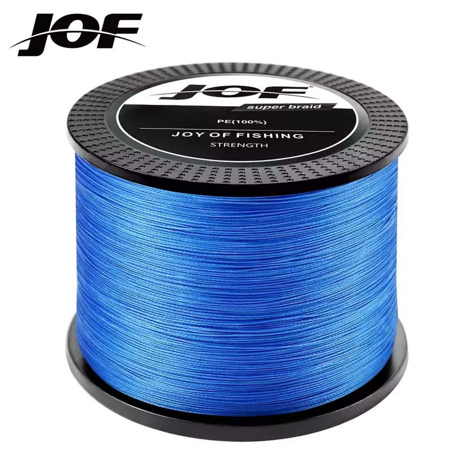JOF 8-Fach Geflochtene Angelschnur 1000M 300M 500M Multifilament Karpfenangeln Japanische Geflochtene Schnur Angelzubehör PE-Leine