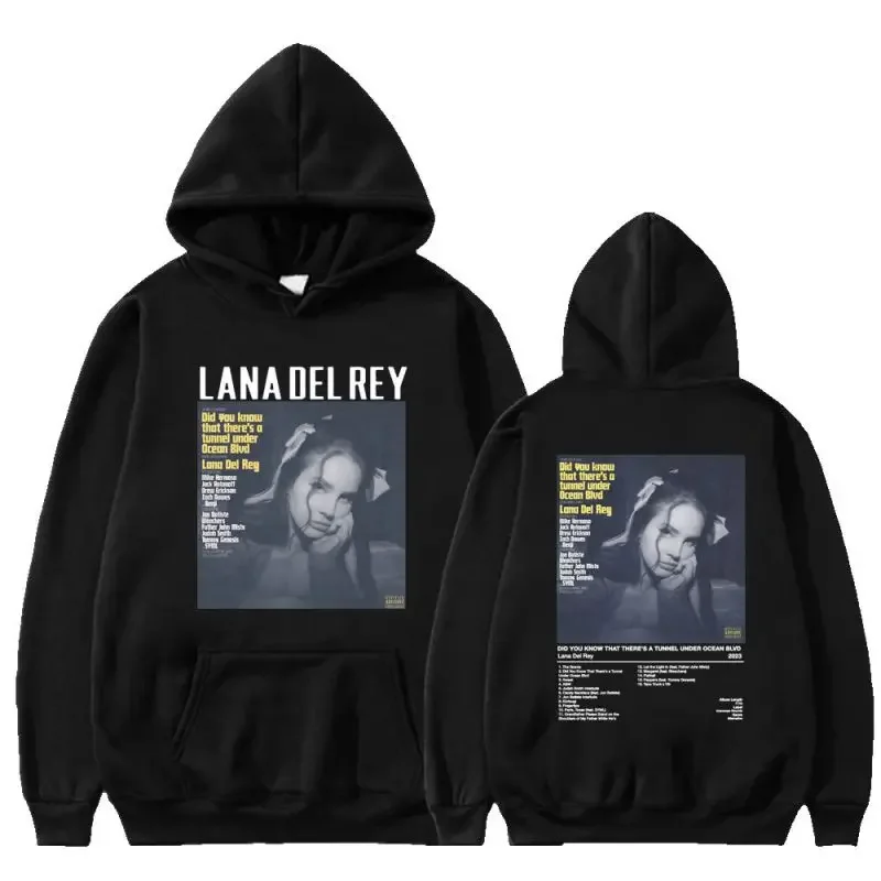 

Lana Del Rey Hoodie Music Album Women Men Fashion Cotton Sweatshirt Print Oversized Pullover Hoodies Female Winter Top Clothing