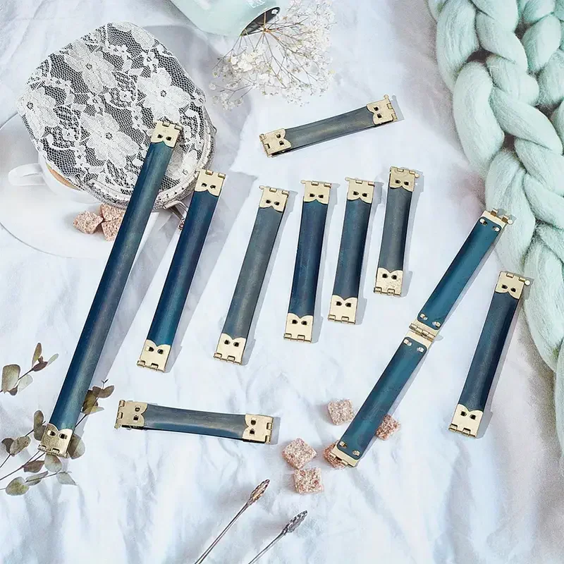 

10cm Metal Internal Flex Frame Kiss Clasps for Coin Purses And Handbags, Including Spring Clips And Hinges Silver