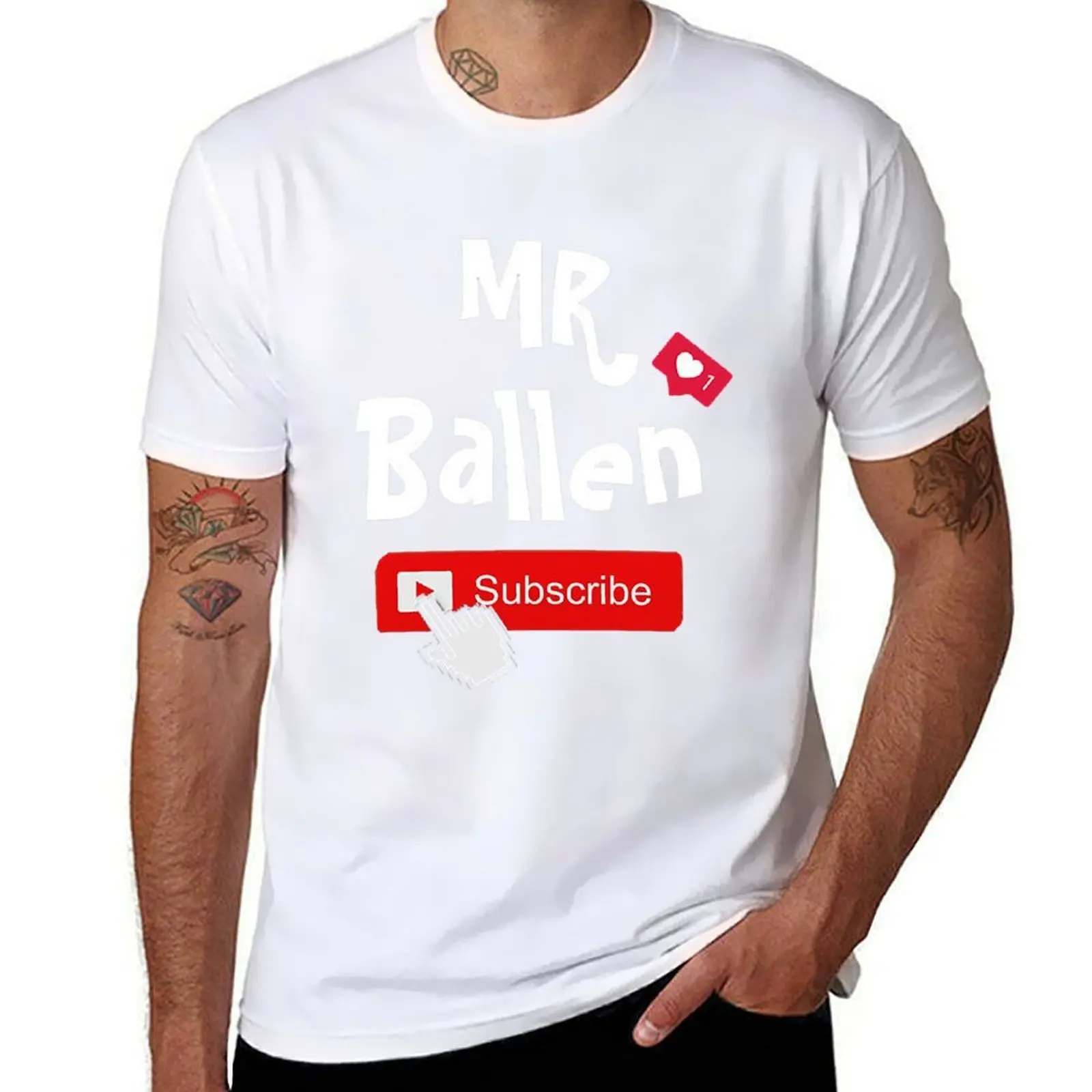 

Футболка mrballen, мужская дизайнерская футболка для мужчин, белая футболка