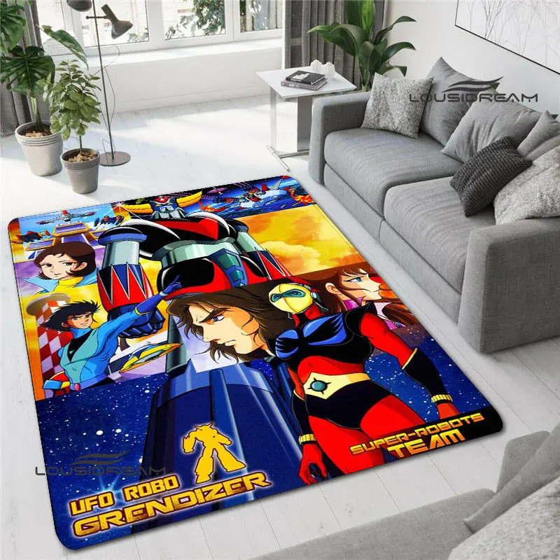 UFO ROBO GRENDIZER GOLDORAK printed carpet anime rug outdoor rug area rug kawaii room decor bedroom decor birthday gift