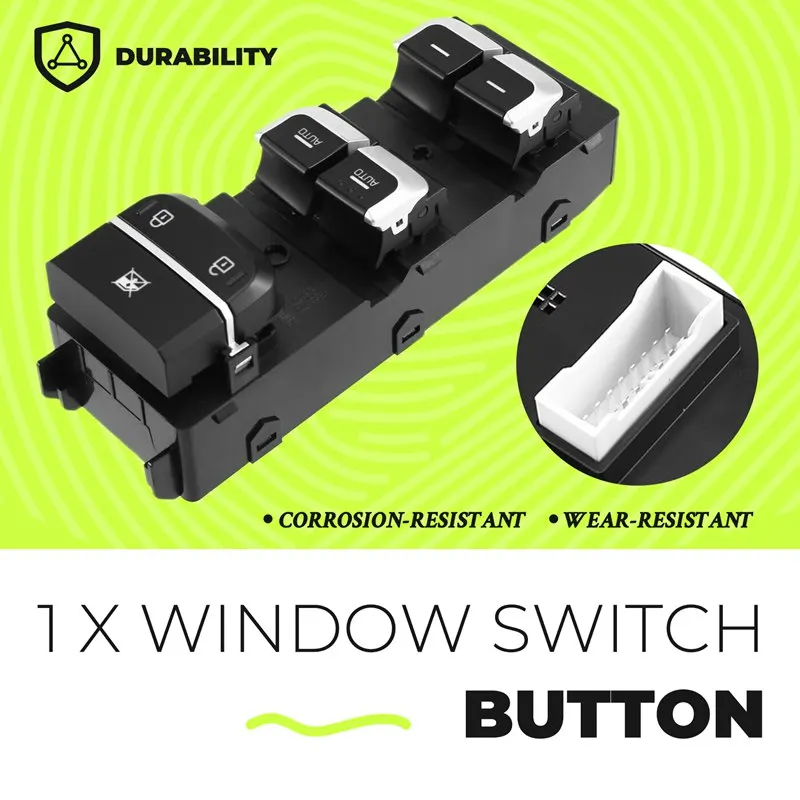 93571D4020 Car Front Left Electric Power Window Master Control Switch Button for , HYBRID 2016-2020
