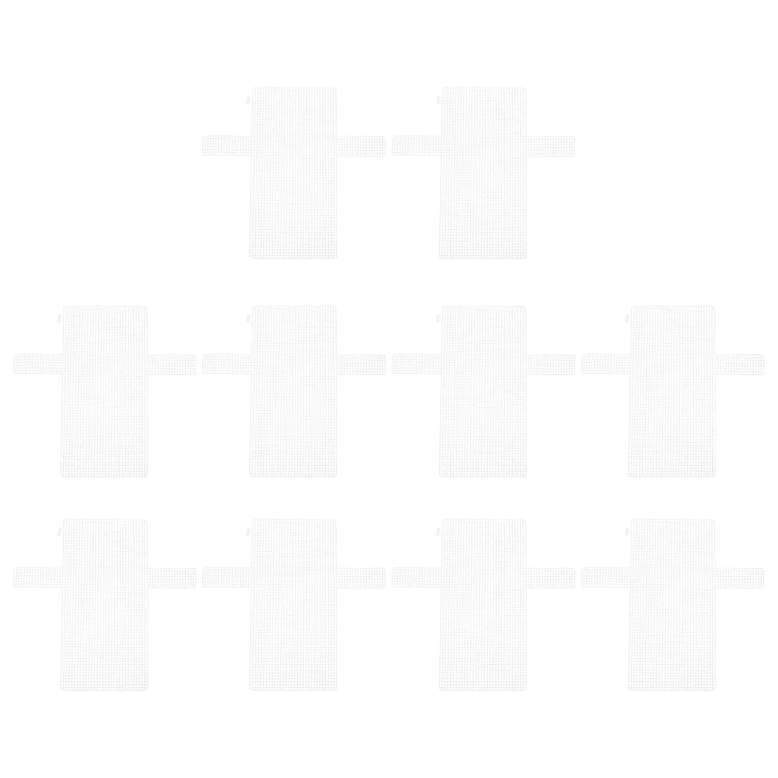 

10pcs Plastic Mesh Canvas Sheets 5X7 Inch White Diy Woven Bag Making Craft Kit For Crochet Knitting Projects Durable Transparent