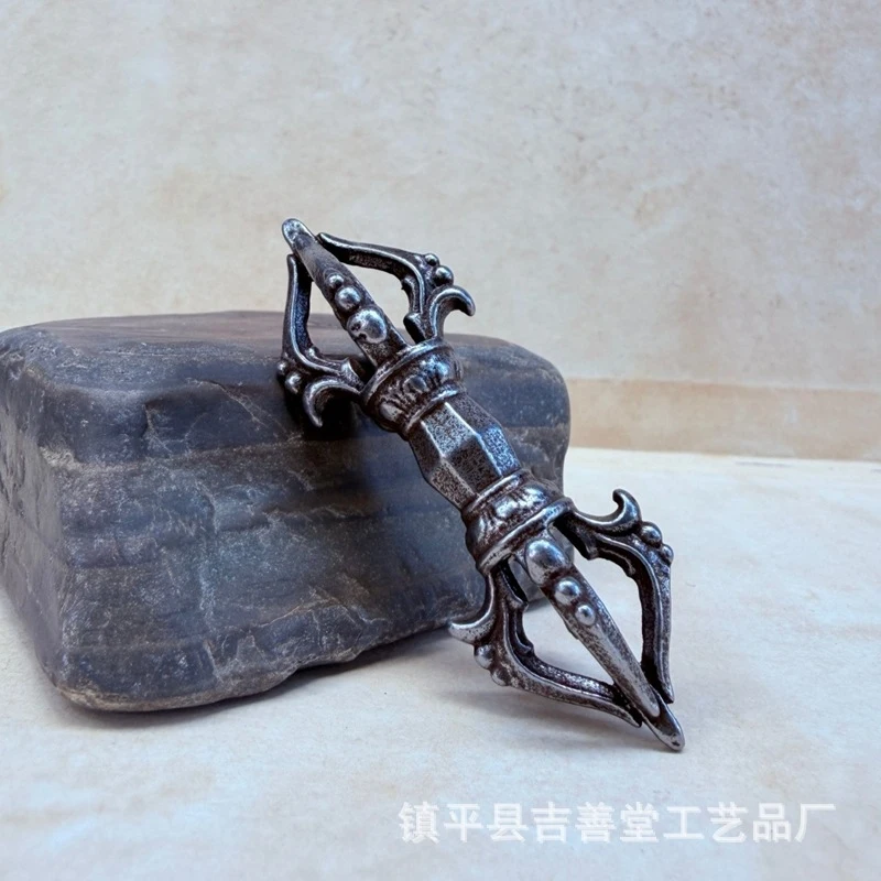 five-pronged handpiece, Tibetan craft item, decorative vajra scepter