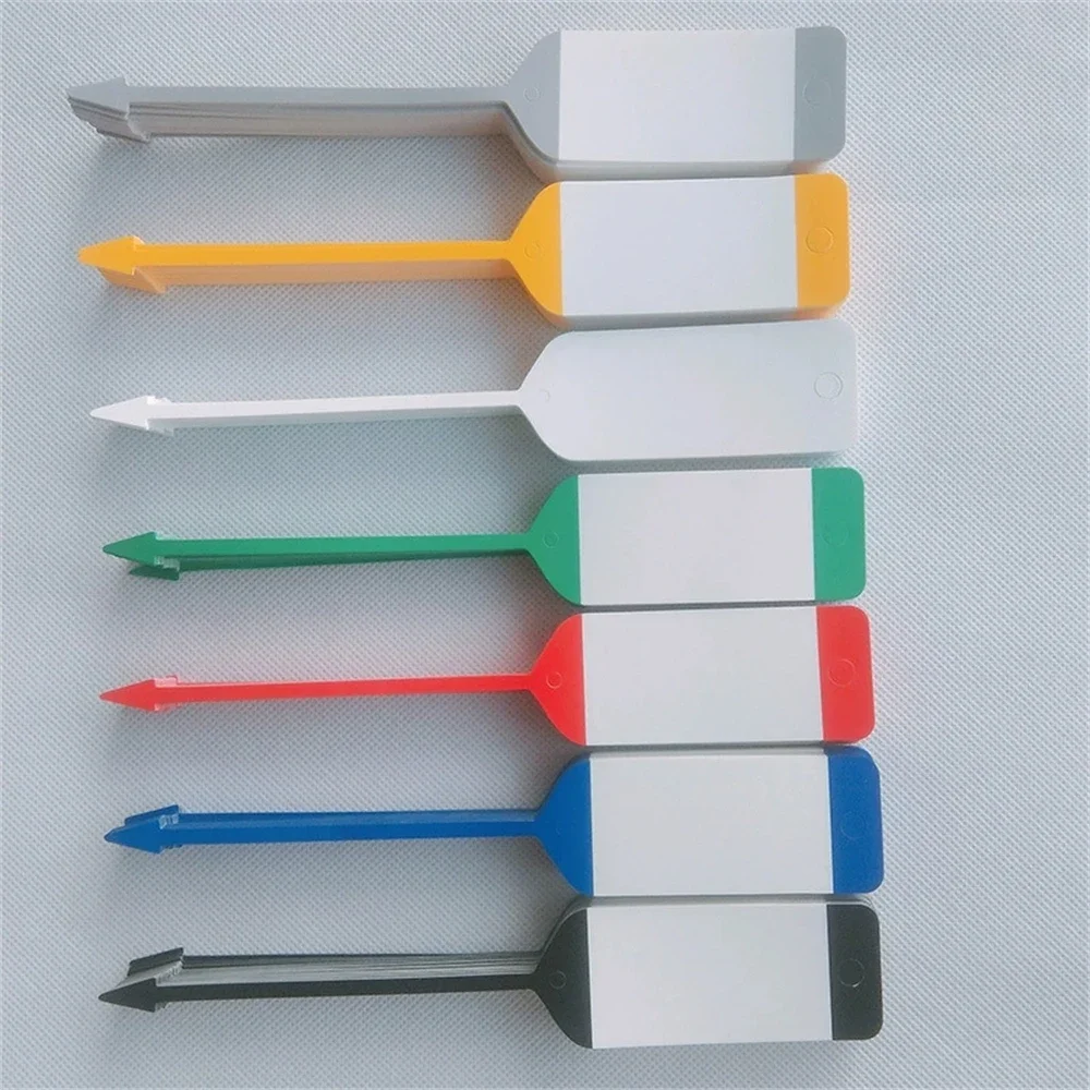 500pcs ID Key Tags Car Key Ring Repair Labels for Office Automotive Shop Supplies