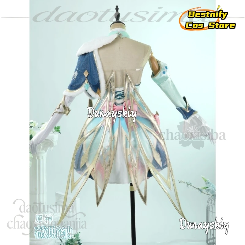 907Vesna Strivozha Cosplay Anime Game Genshin Impact Costume Kawaii Fairy Outfit Y2K Dress Sweet Lolita Wigs Halloween Christmas - view 4