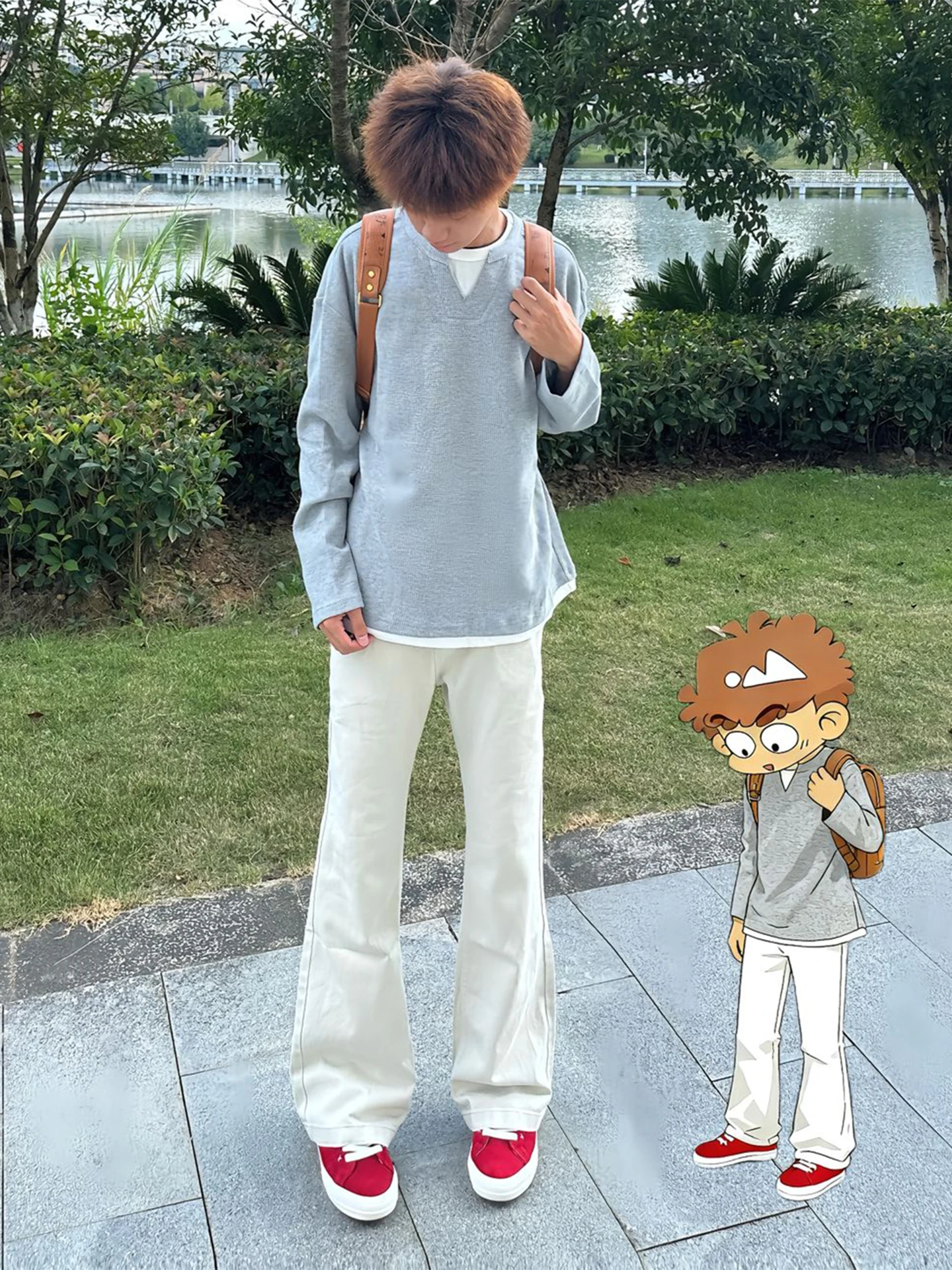 

Мужская футболка с длинным рукавом и V-образным вырезом, осенне-зимний базовый слой, свободный крой, из полиэстера, для повседневной носки