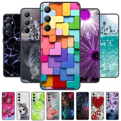 For Realme C65 4G Case Silicon TPU Black Bumper Cover Phone Cases for Realme C65 RMX3910 Protector Shockproof Soft Shell C 65