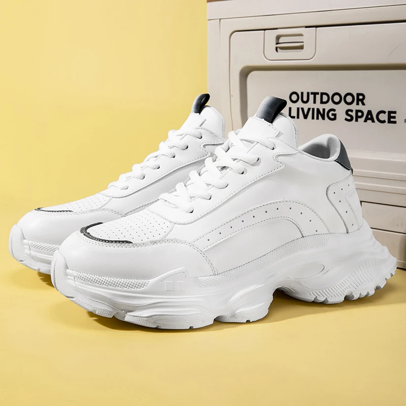 2025 جديد الرجال موضة عادية غير مرئية داخل زيادة 7 سنتيمتر أحذية رياضية حجم 36-45 أحذية رجالي زوجين الأحذية #3