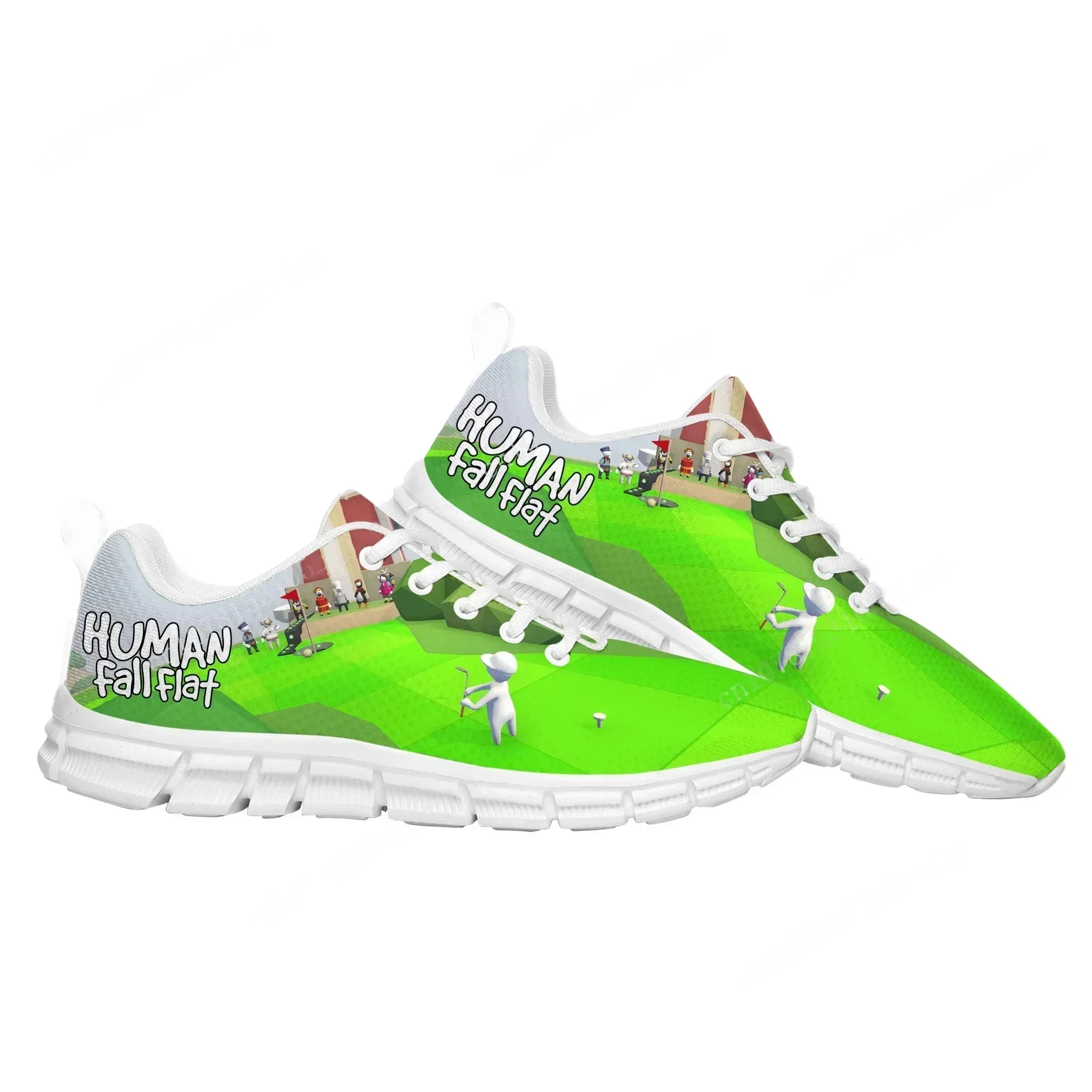 

Anime Cartoon Game Human Fall Flat Sports Shoes Men Women Sneaker Tailor Made Couple Built Shoes
