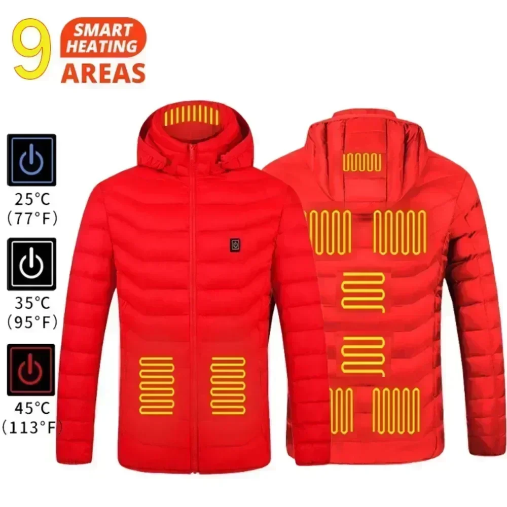 21-gebieden verwarmde jas heren warm vest USB zelfverwarmende jas dames verwarmde jas ski kamperen wandelen winter katoenen kleding gewassen