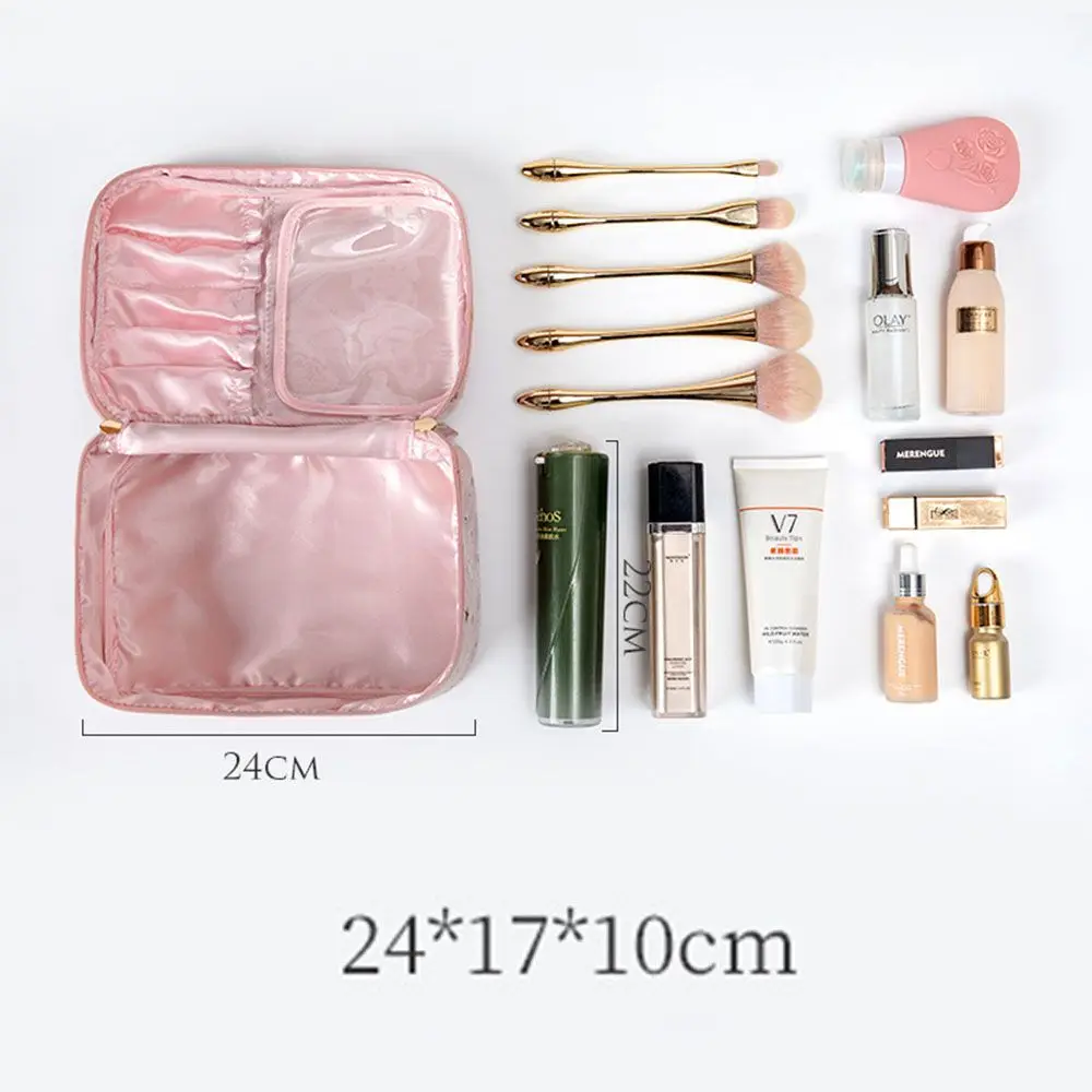 Vrouwen Grote Capaciteit Opbergzakken Wassen Handtassen Multifunctionele Toilettas Lippenstift Tassen Fluwelen Make-Up Tas