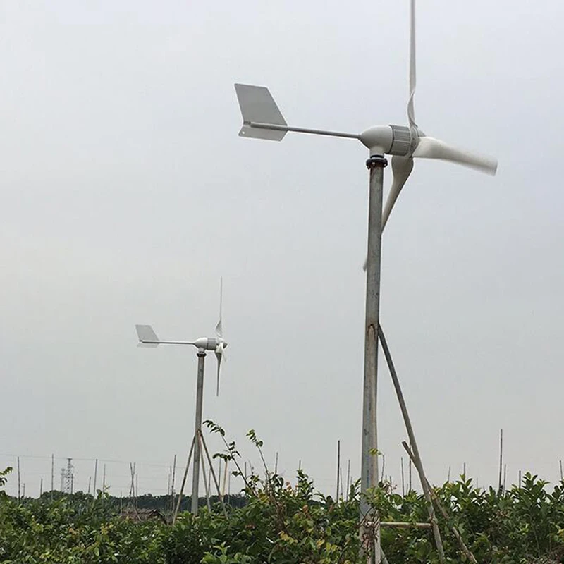 

Intelligent variable frequency 10KW small horizontal axis wind turbine with starting speed as low as 3m/s, suitable for powerin
