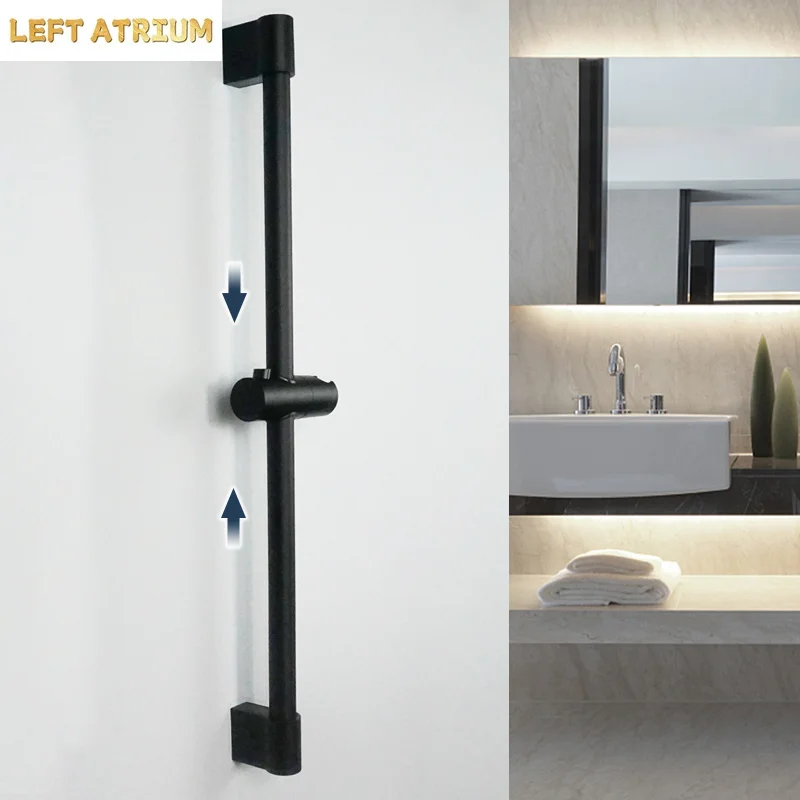 Matt Black ABS3 Function Rain Shower Head Shower 1.5M Hose Stainless Steel Adjustable Lifting Rod Bathroom Accessories