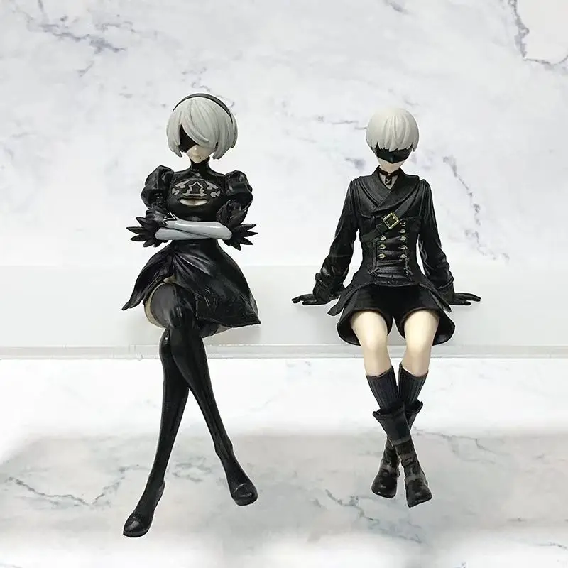 13-15CM NieR:Automata Yorha No. 2 Tipo B PVC No. Colección de figuras de acción de Anime 9 tipos S, modelo de adorno, juguete para niños, regalos de Navidad