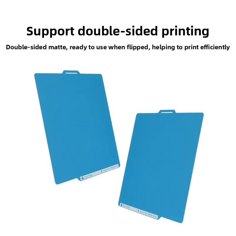 Cold Print Plate 256x256mm for 3D Printer, Double-Sided Textured Build Plate No Heating Required Anti-Warp