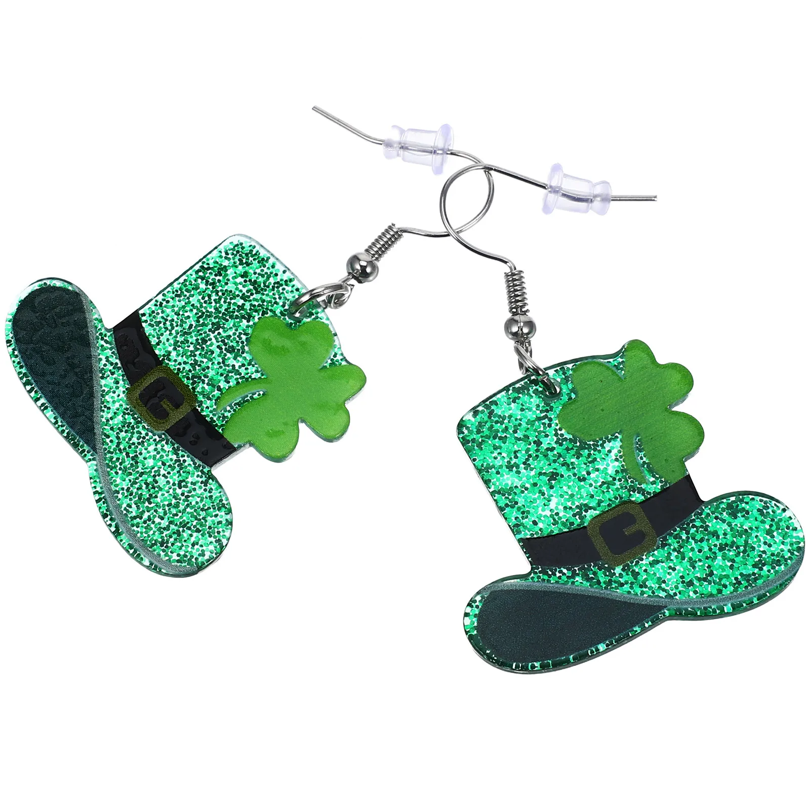 1Pair Shamrock Earrings St Patrick Day Women Dangle Party Festival Trendy Drop Jewelry Gift