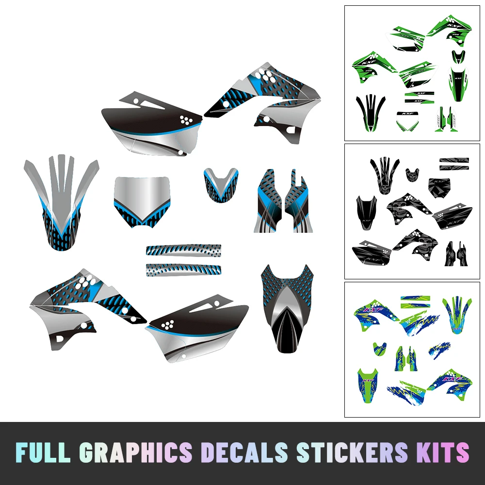 

Fit for Kawasaki KX250F KXF250 2006 2007 2008 Motocross Graphics Backgrounds Decal Sticker Kits