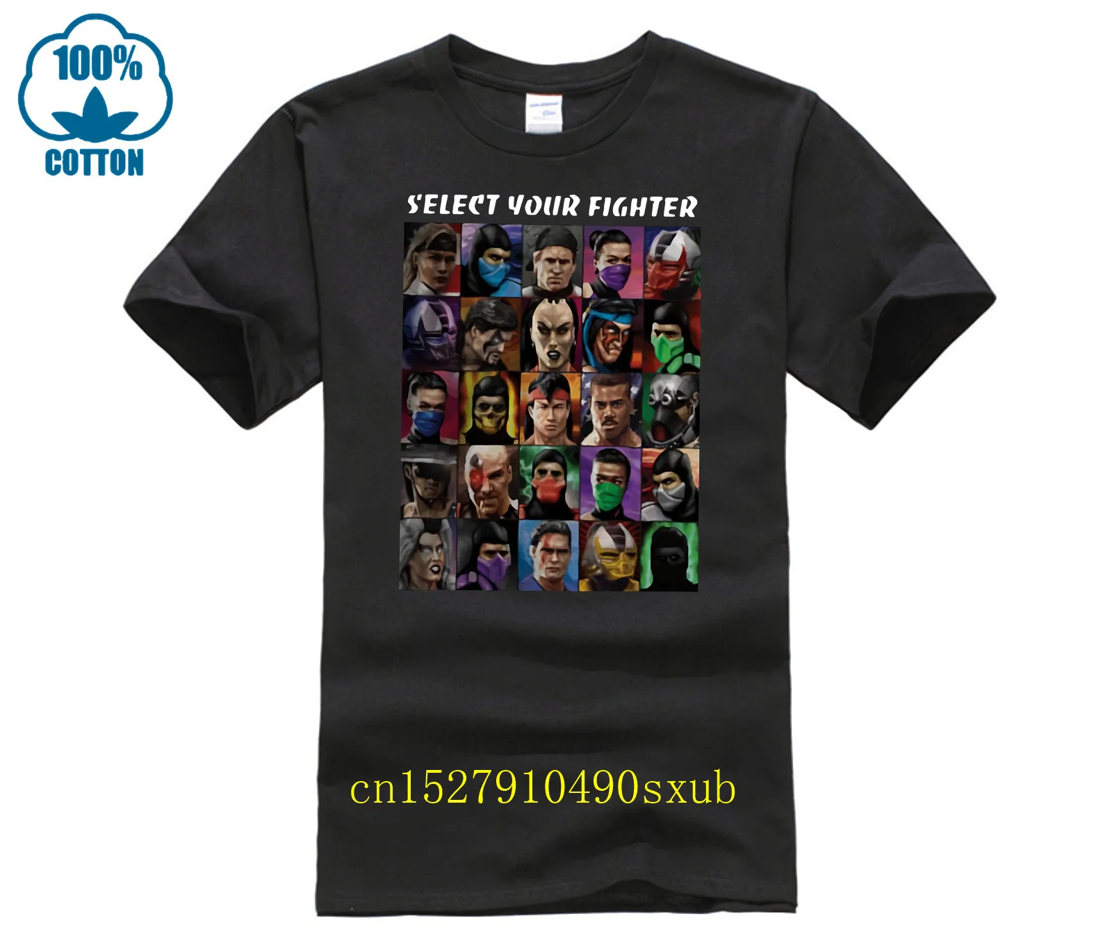 Hot man t-shirt Mortal Kombat select your fighter shirt woman shirt