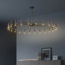 Moderne Strahler Deckenleuchter Metall Schwarz für Wohnzimmer Esszimmer Schlafzimmer Cafés Halle Pendelleuchte Innenglanz Leuchten