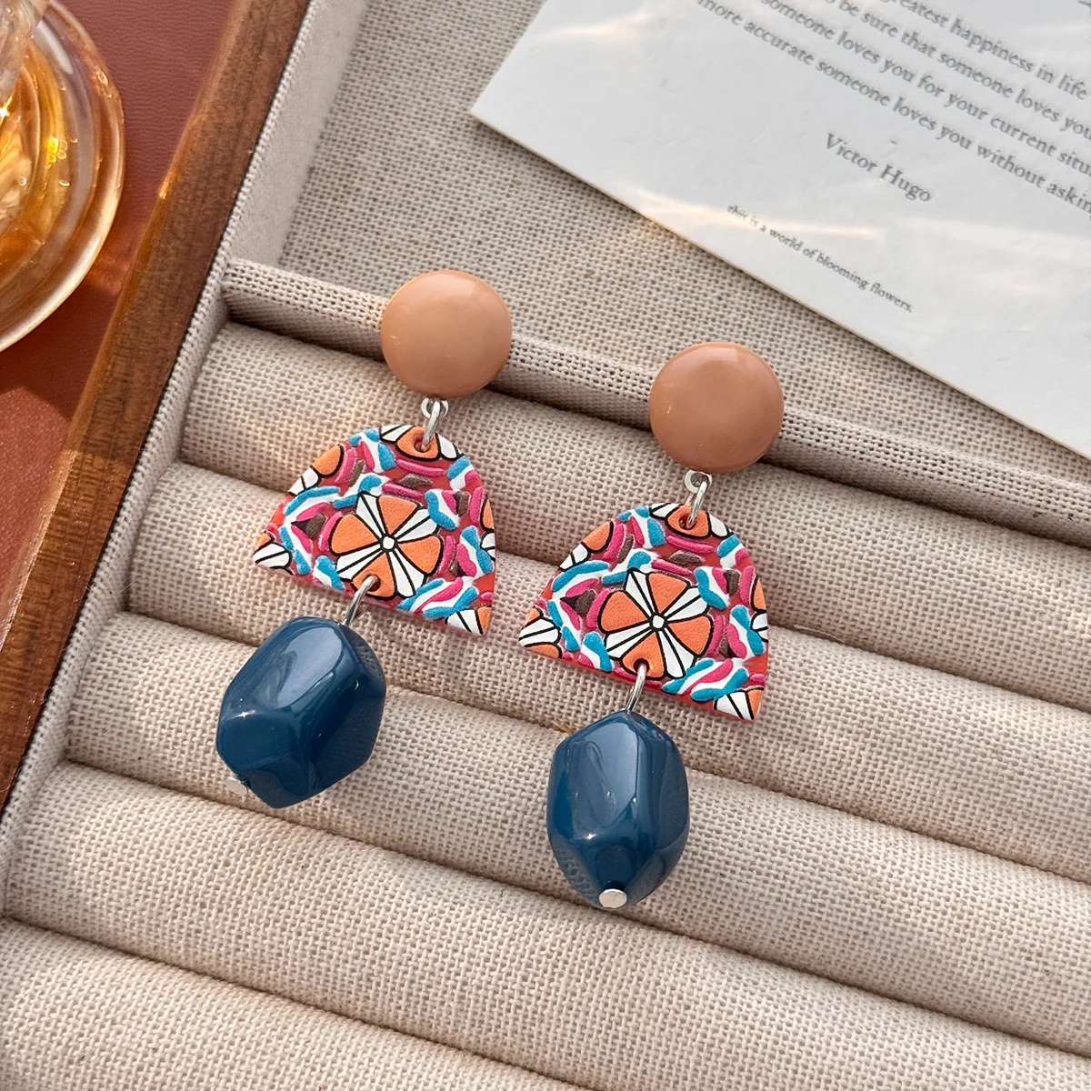 

Vintage Style Sector Hanging Earrings Simple Geometric Irregular Long Earring for Women Elegant Fashion Holiday Jewelry