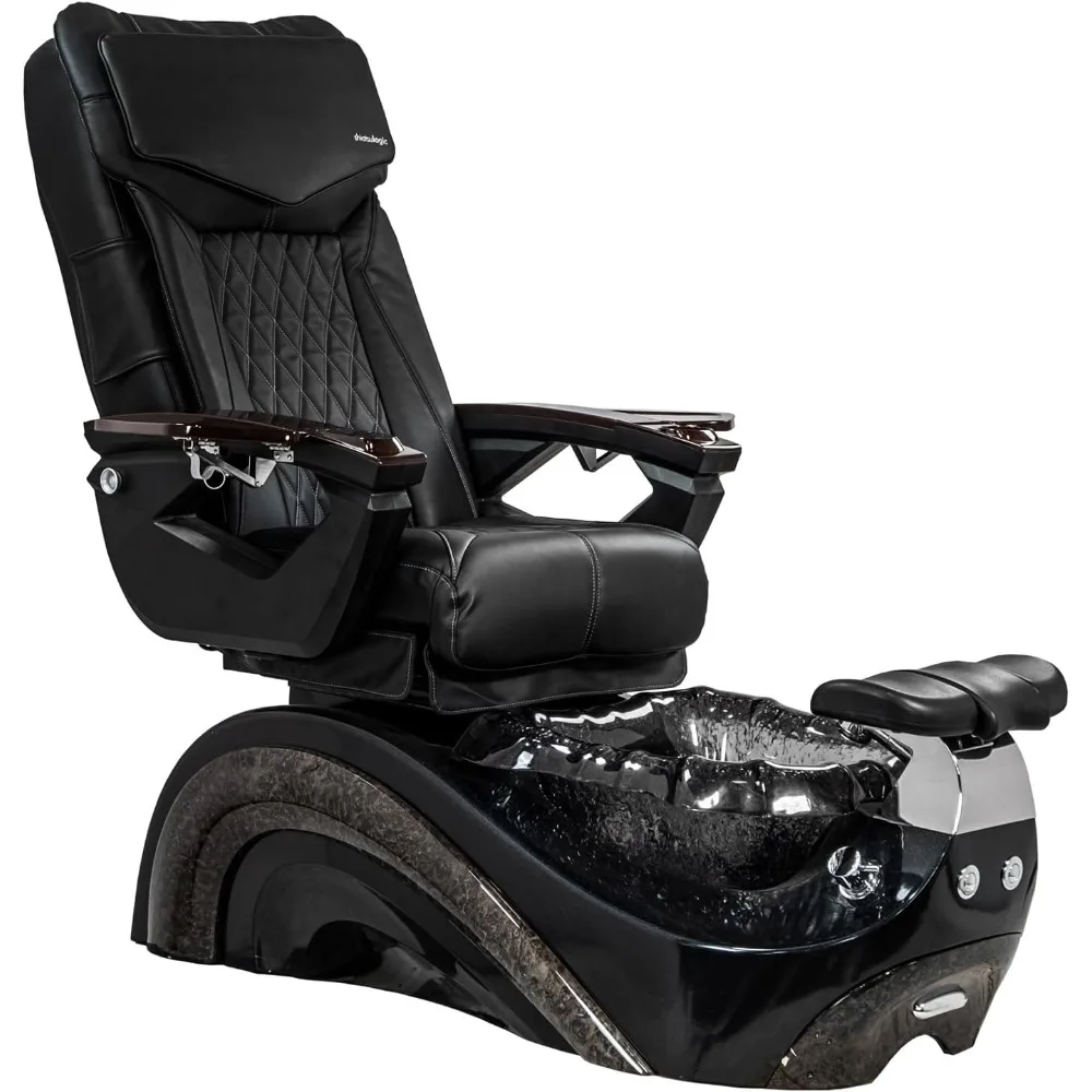 

PERLA 18 LX Shiatsulogic Pedicure Chair Black Tub w/Discharge Pump Stylish Pedicure Tub with Pipe-Less Magnetic Jet Pedicure Spa