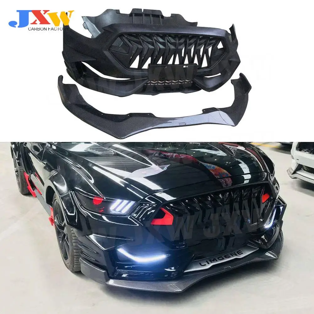 

Body Kits Front Bumper Lip Spolier Parts Car Accessories for Ford Mustang Coupe 2015-2017 Fiber glass