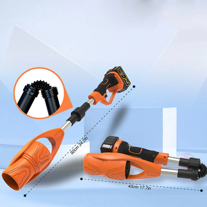Handheld Electric Leaf Blower Foldable Leaf Blower Strong Wind Garden Yard Snow Blowing Tool Garden Patio Cleaning