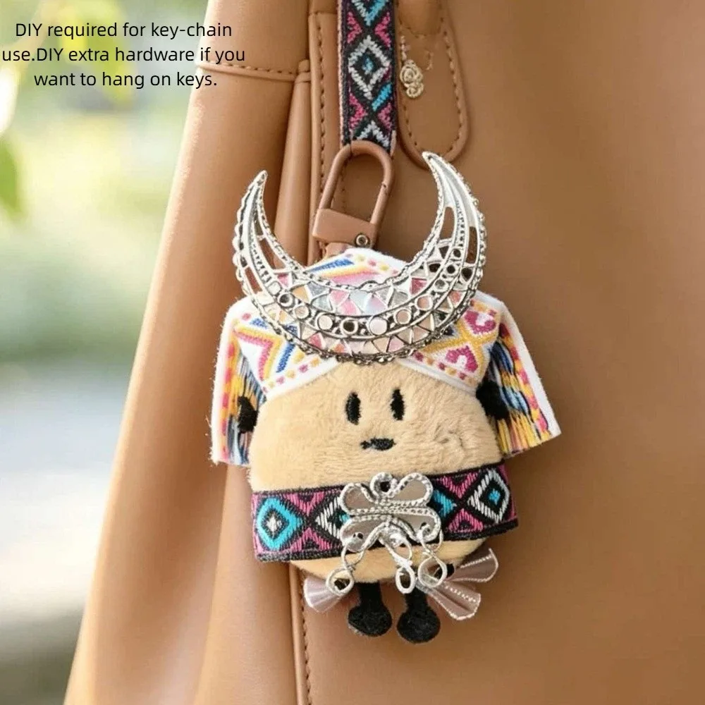 Ethnic Style Potato Keychain Handmade Cartoon Pendant Cartoon Design Creative Backpack Ornament Girl Backpack