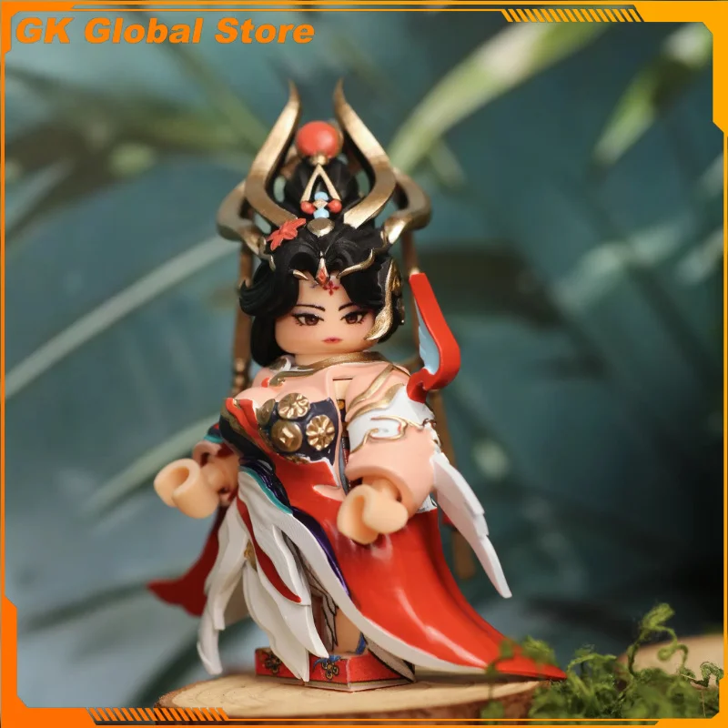5cm Game Figure Diao Chan Peripheral PVC Model Assembling Building Blocks Statue Desktop Decoration Ornaments Birthday Gift Toys