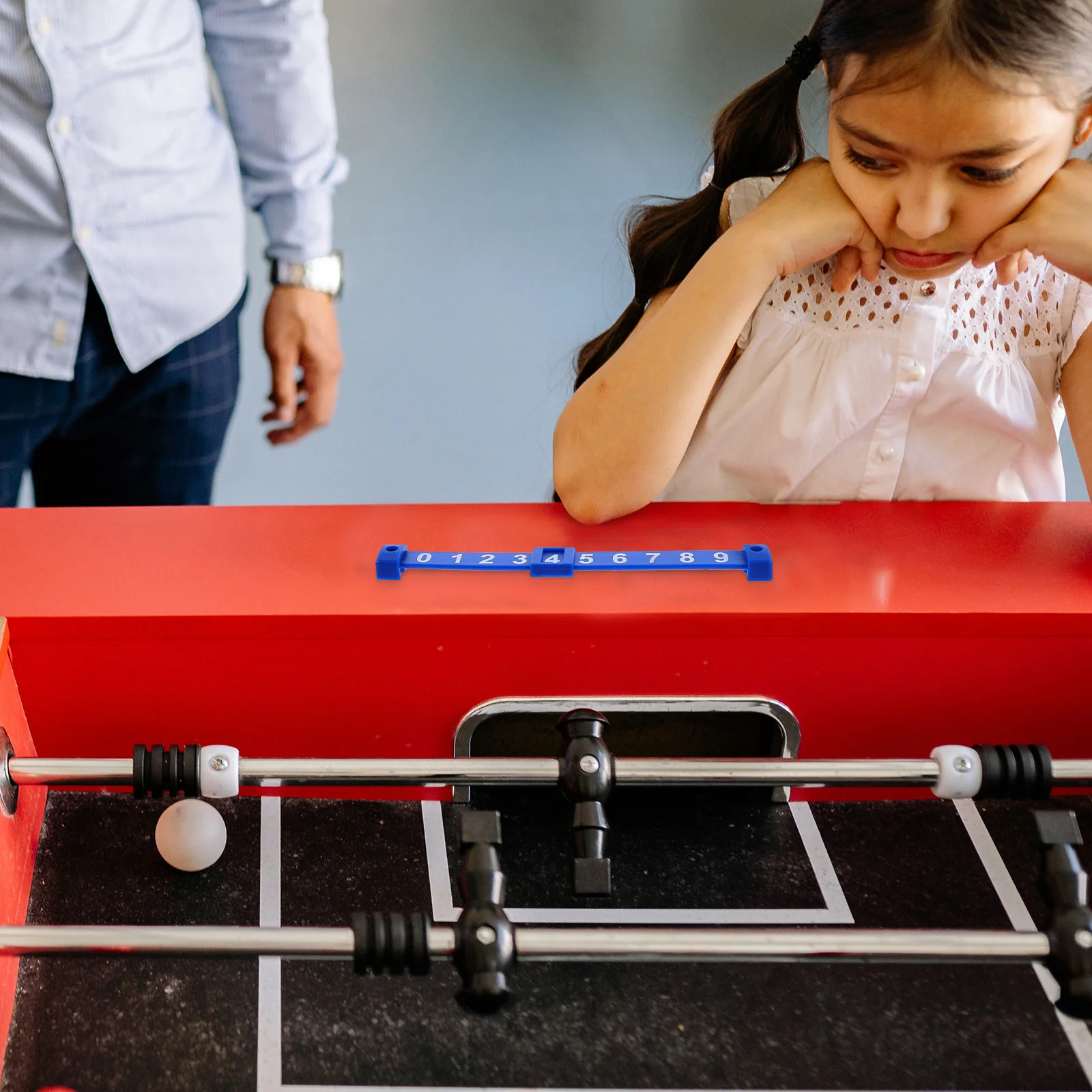 

2pcs Mini Foosball Bar Scorer Red Small Size Table Football Score Counter Plastic Board Game Accessory Multifunctional