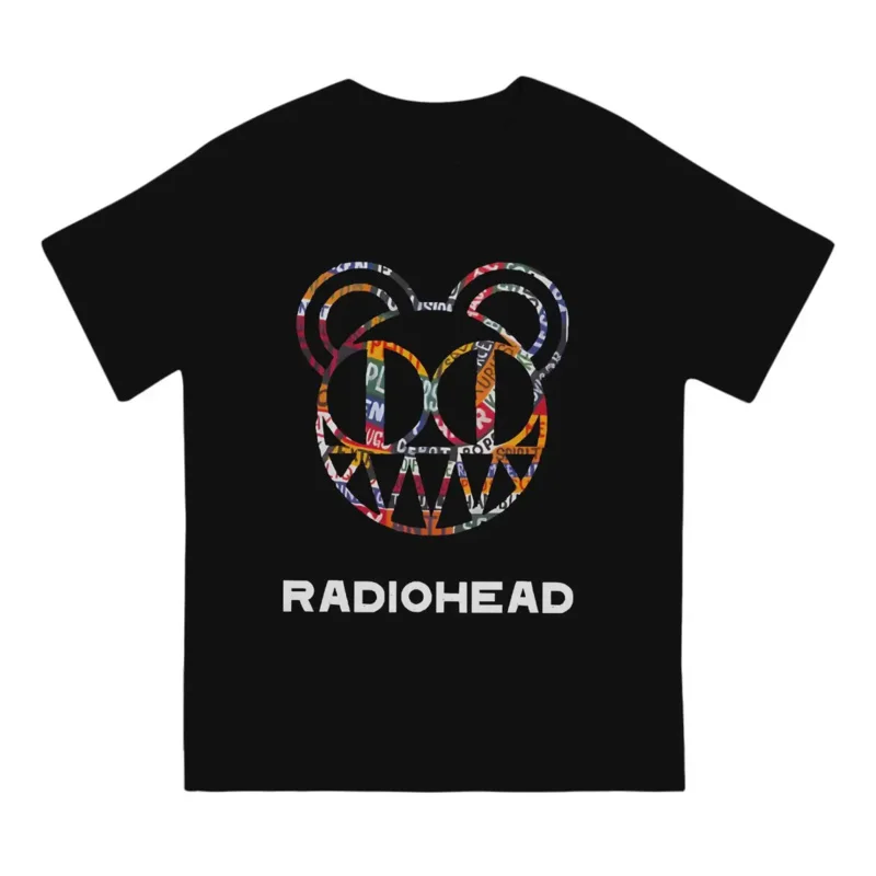 Best Of Radio Head Logo Man's TShirt Radiohead Crewneck Tops Fabric T Shirt Funny High Quality Birthday Gifts