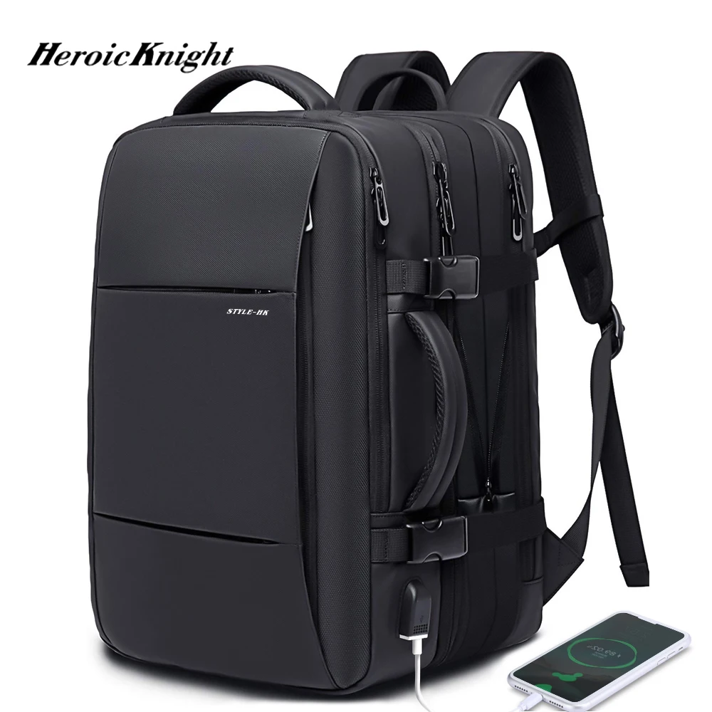 

Heroic Knight Men's Casual Travel Backpack Waterproof Mochila Male Large Capacity New Designer An-ti Theft Laptop Male Backpack