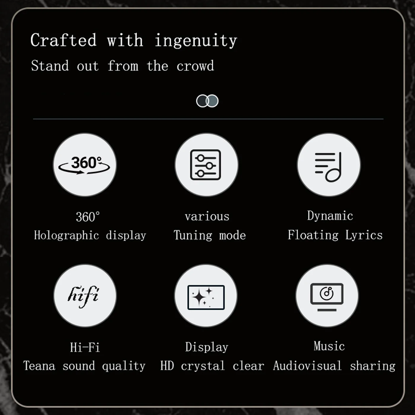 COEUS S300 Innovative High-quality 35W Stereo For Speaker With Cylindrical Holographic Display Shows Lyrics And Time