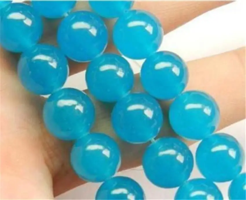 

AAA Natural 6 - 10mm South African Blue Topaz Gemstone Round Loose Beads 15 inches AAA -