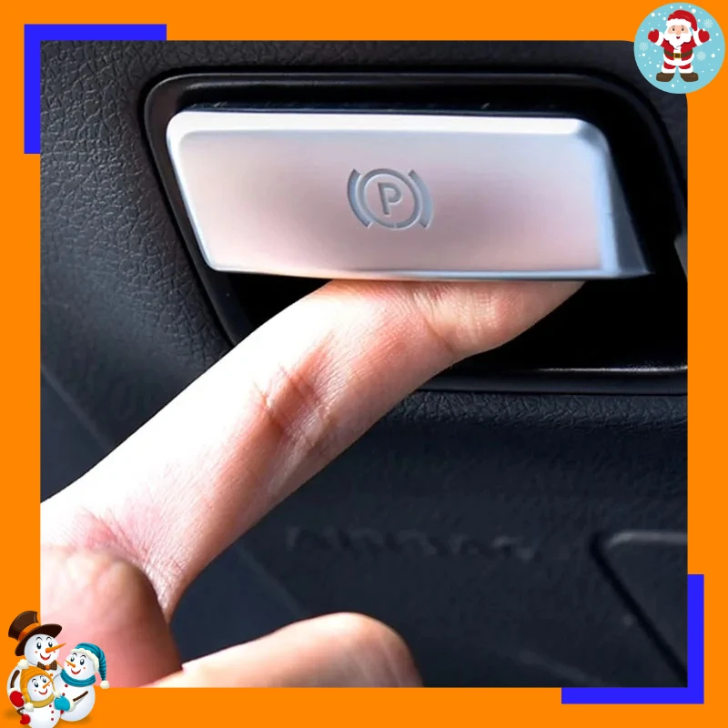 New For Mercedes Benz GLE350 GLS400 ML350 GL500 2015-2019 Handbrake Parking Switch Release Lever P Key Decorative Sticker.