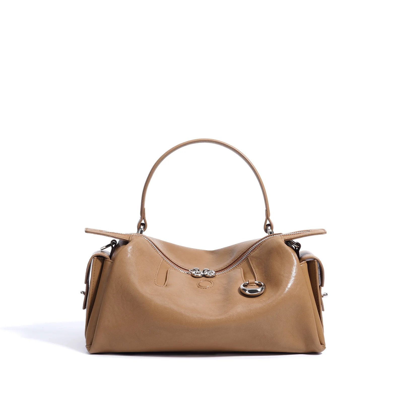 

Genuine leather handbag 2025 new niche design cowhide fashion simple pillow bag fashionable women's one-shoulder crossbody bag