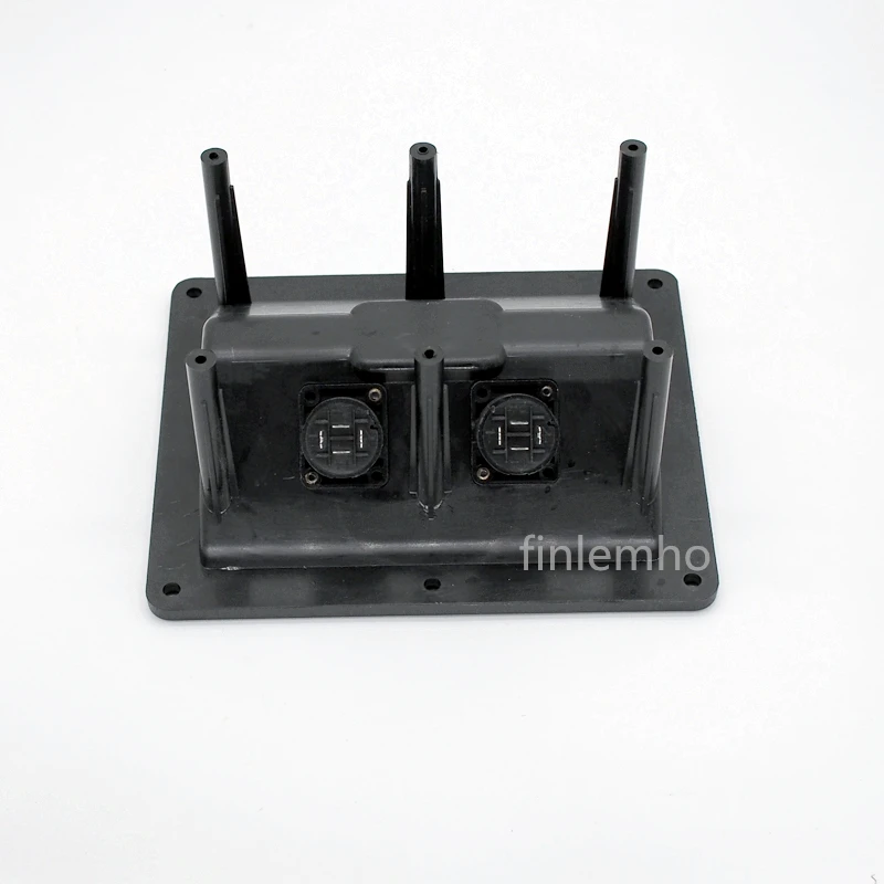 Plástico terminal do prato da entrada do cabo do orador do dj com conector de speakon para o sistema do altifalante do elx tx da voz eletro