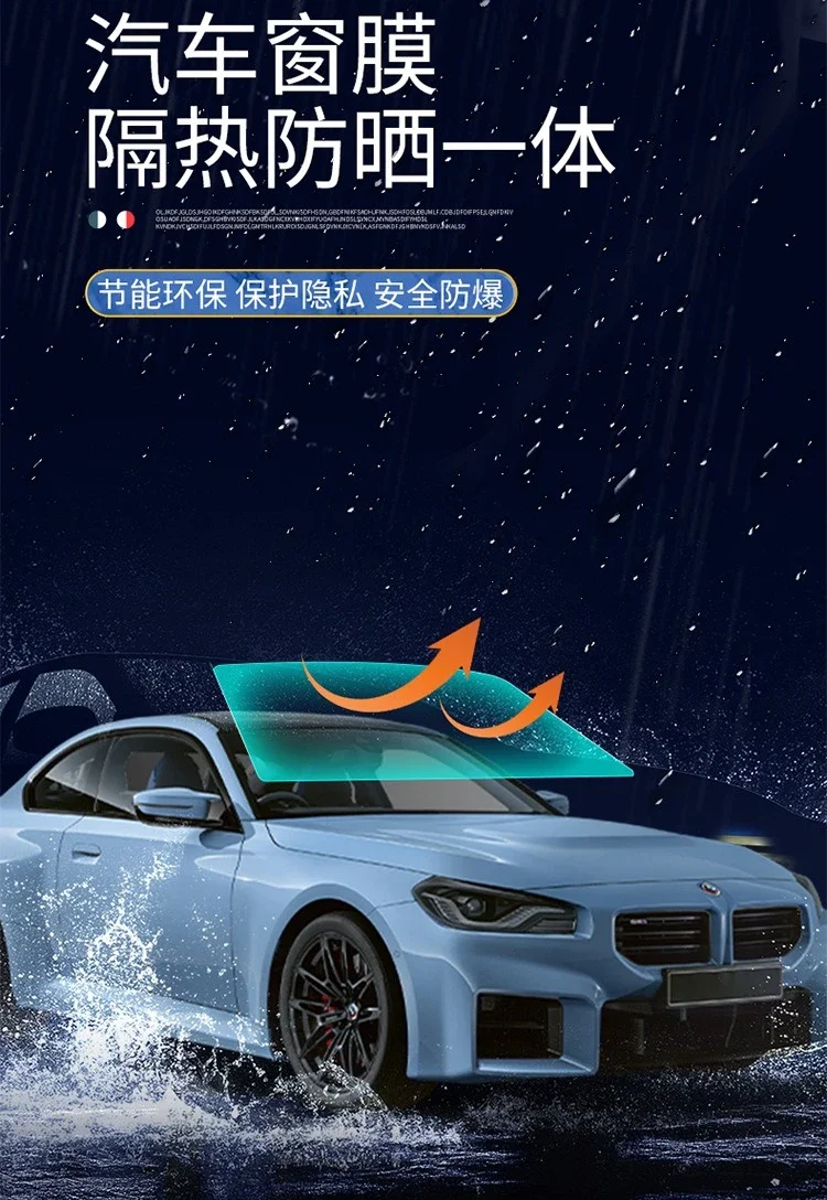 High definition and high transparency explosion-proof film, glass film, window film, sun protection and heat insulation film