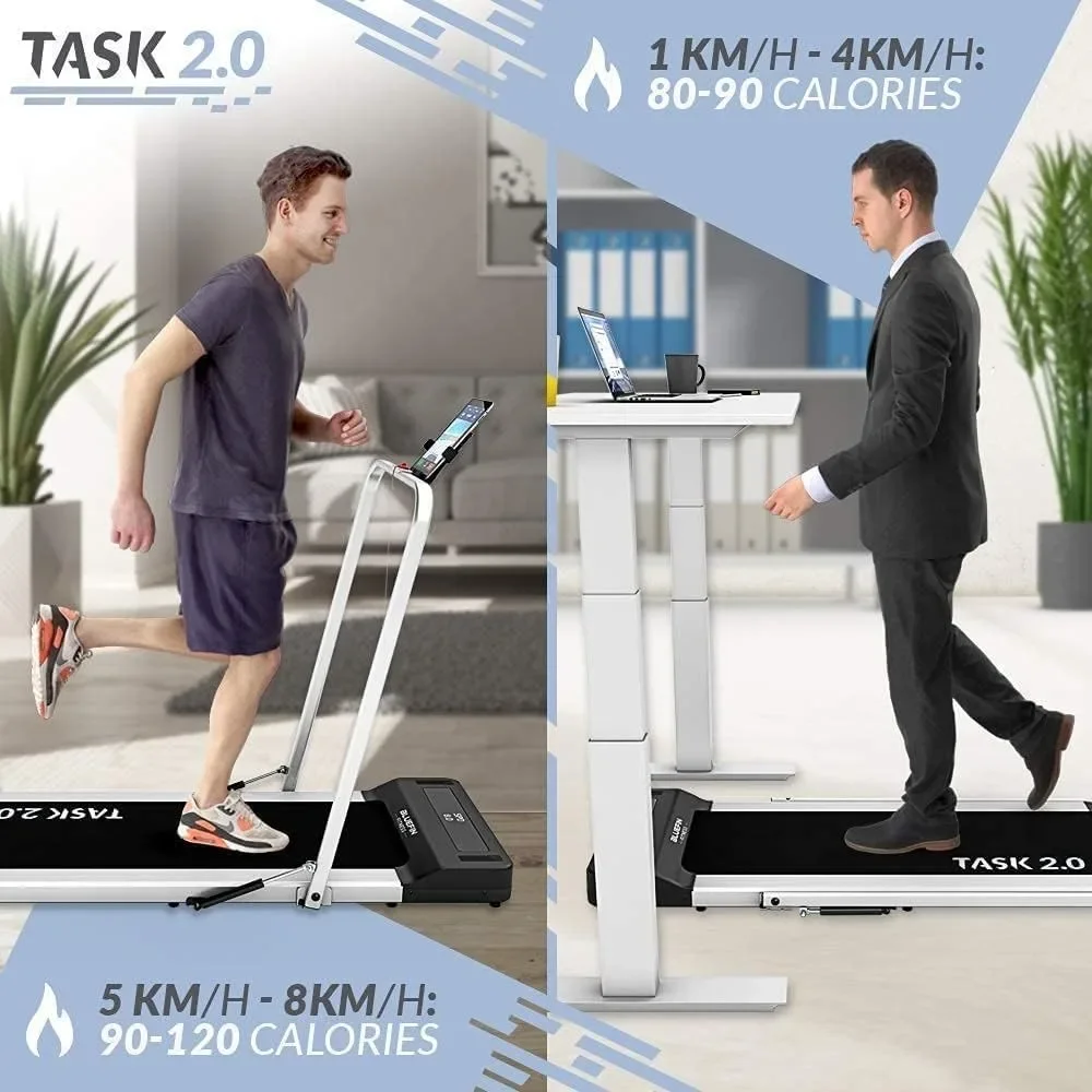 2-in-1 Folding Under Desk Treadmill | Home Gym Office Walkpad|4.97mi/h Compact Walking/Running Machine Freight free