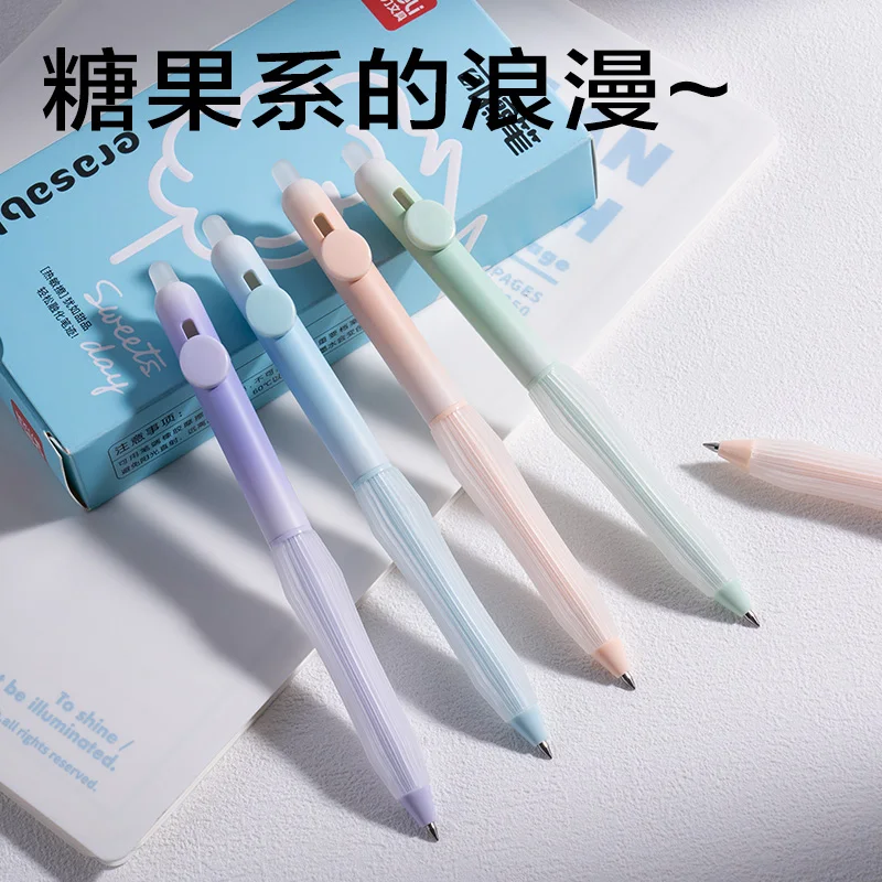 ديلي 4 قطعة 0.5 مللي متر الحبر الأسود كريستال الحبر الأزرق الساخن قابل للمسح Kawaii هلام القلم اللوازم المكتبية اللوازم المدرسية لطيف هلام القلم القرطاسية