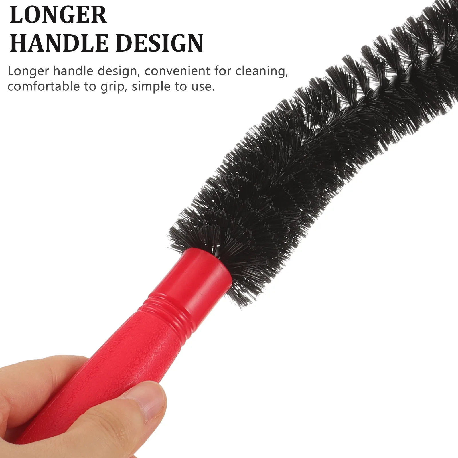

Cleaning Brush Flexible Longer Handle Tub Drain Cleaning Brush Drain Pipe Bottle Vase Coil Kitchen Home Use Tool