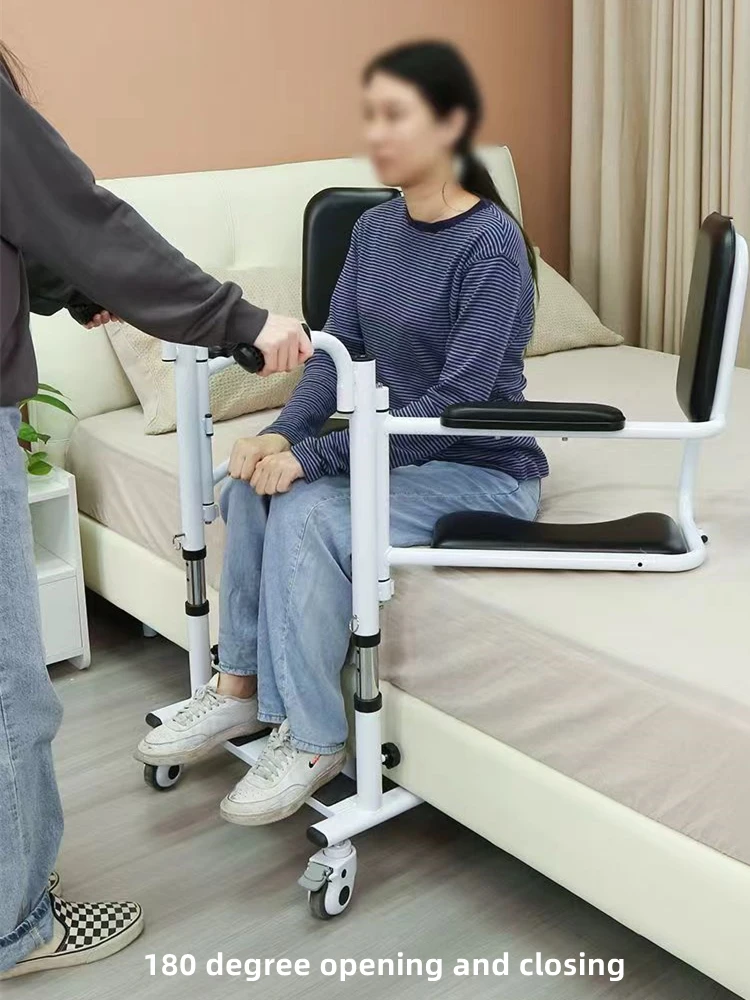 Manual Transfer Lift Bed Wheelchair Shift Lifting Chair Elderly Paralyzed Disabled Bed-Ridden Nursing Transport Moving Lifter