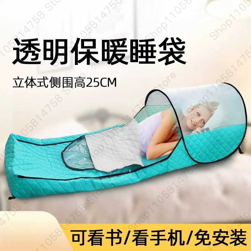 Winter three-layer padded single and double warm sleeping bag outdoor camping portable adult cold-proof mosquito