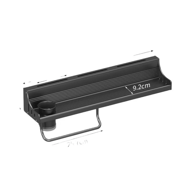 

Kitchen rack Multifunctional wall-mounted chopstick cartridge knife holder Seasoning supplies No punching storage rack