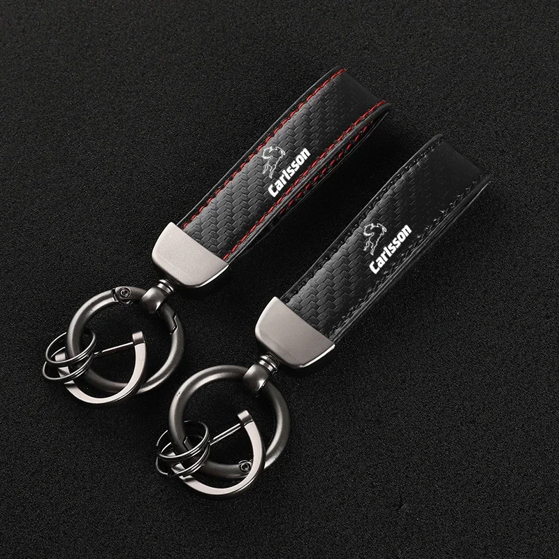 Leather Carbon Fiber Car Rings Keychain Zinc Alloy Keyrings For Benz W212 W203 W211 A B E R CLS GLA SLS Class GLK200 SL500