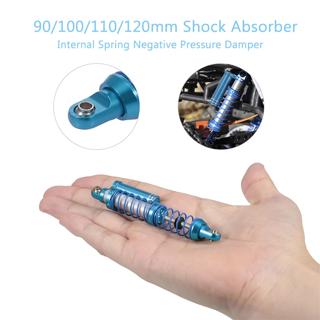 YSIDO 90mm/100mm/110mm/120mm Shock Absorber Pressure Damper for Traxxas 1/10 SCX10 TRX-4 D90 D110 Axial Wraith RC Crawler Car