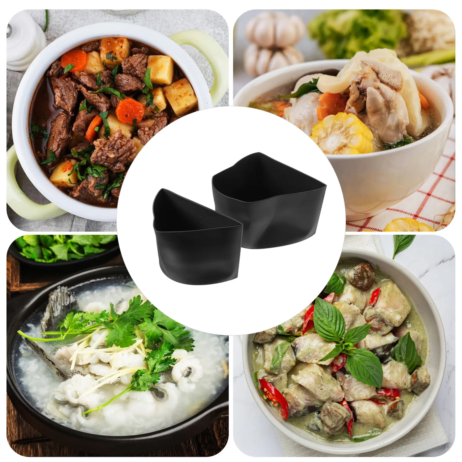 

Household Saucepan Liner Slow Cooker Crock Silica Gel Slow-cooker Liners Silicone